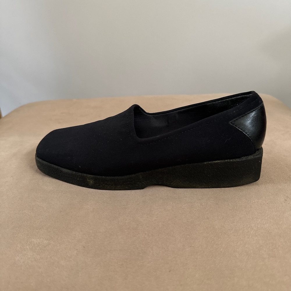 STUART WEITZMAN Vintage Square Toe Microfiber Shoes